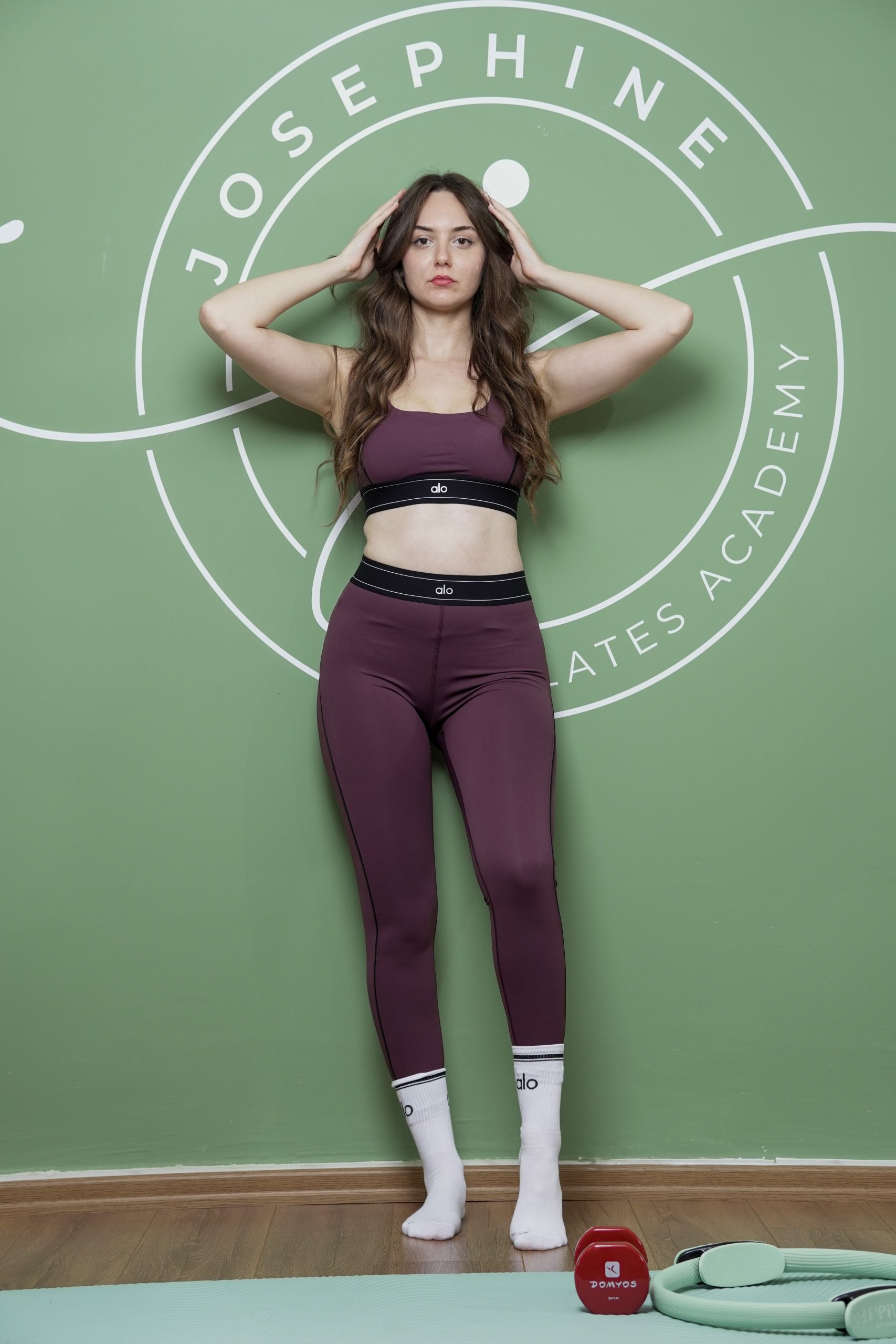 Set Alo yoga aubergine – Image 2