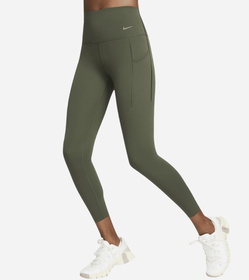 Legging taille haute Nike pour femme, maintien ferme, avec poches - Vert – Image 2