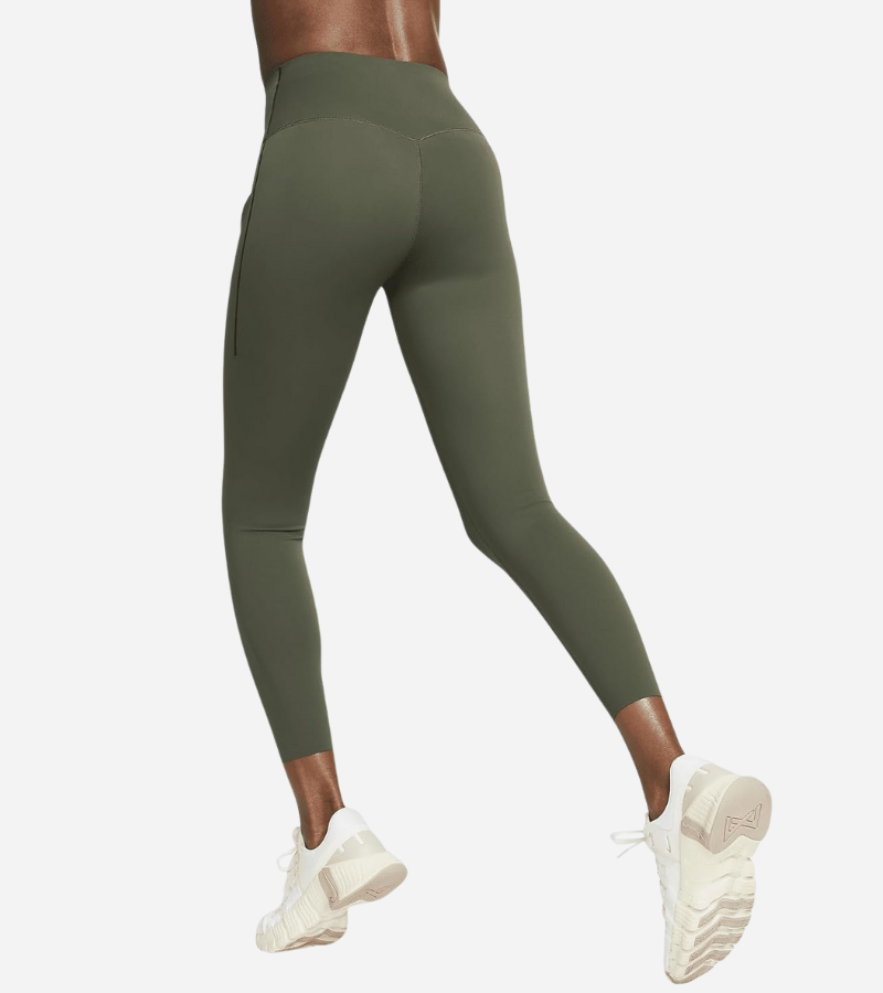 Legging taille haute Nike pour femme, maintien ferme, avec poches - Vert – Image 3