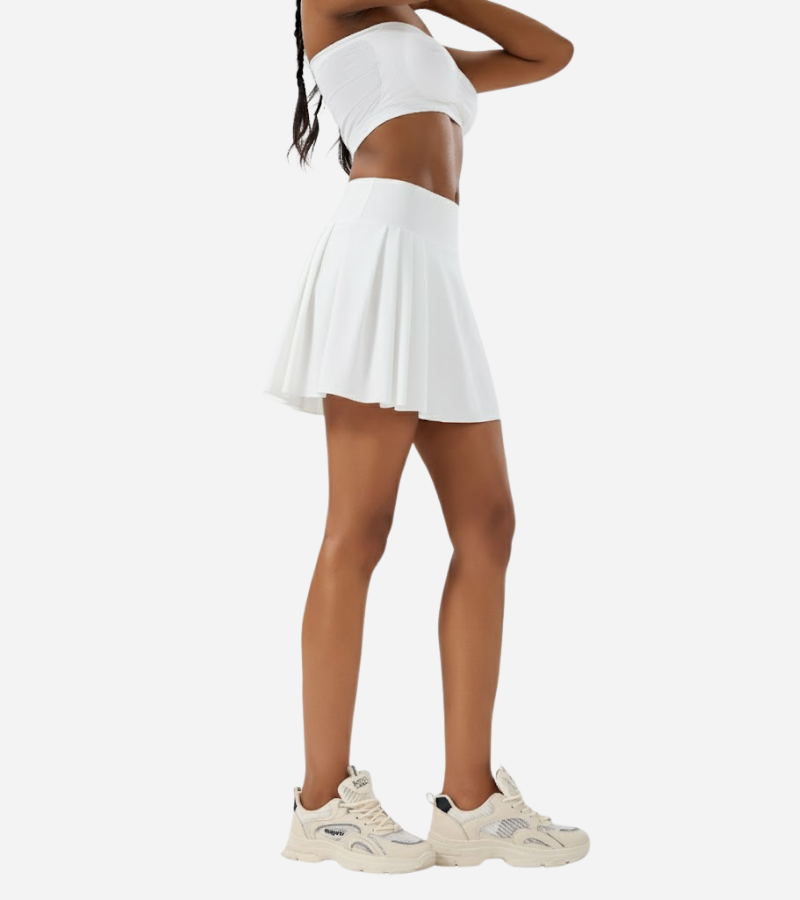 Jupe plissée Alo Yoga – Blanc – Image 2