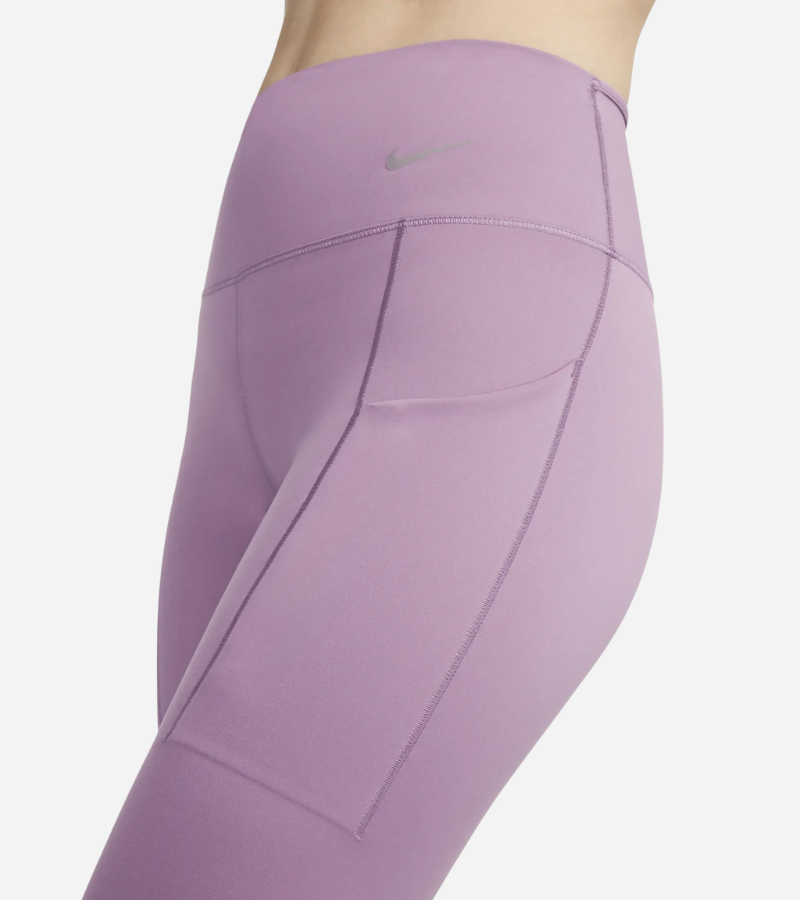 Legging taille haute Nike pour femme, maintien ferme, avec poches - violet – Image 3