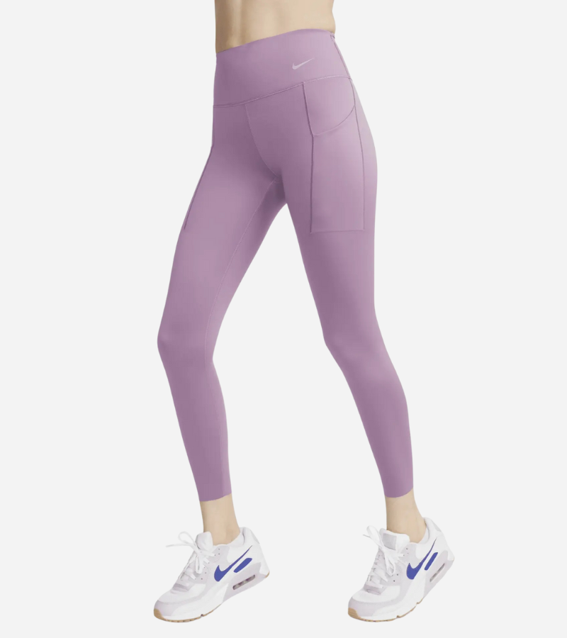 Legging taille haute Nike pour femme, maintien ferme, avec poches - violet – Image 2