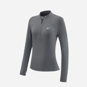 Haut de sport à manches longues Nike Gris