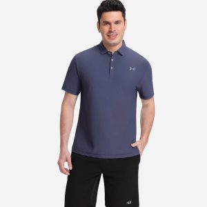 Polo de sport homme Under Armour Bleu